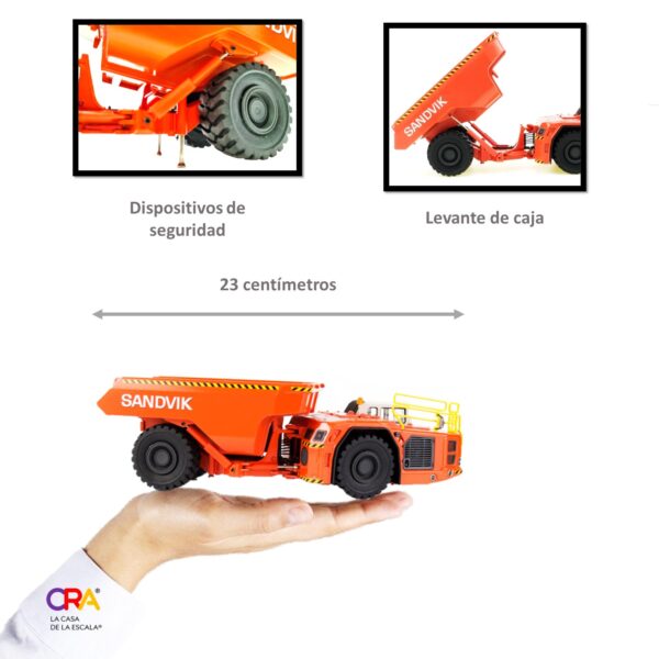 1:50 Camión Minero de Bajo Perfil SANDVIK® TH663 - Imagen 9