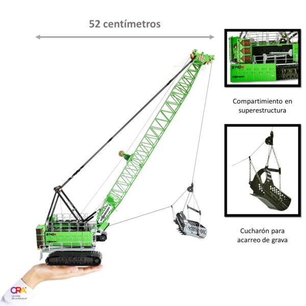 1:50 Grúa sobre orugas de ciclo pesado de 140 Toneladas 6140e SENNEBOGEN® en configuración de Dragalina - Imagen 9