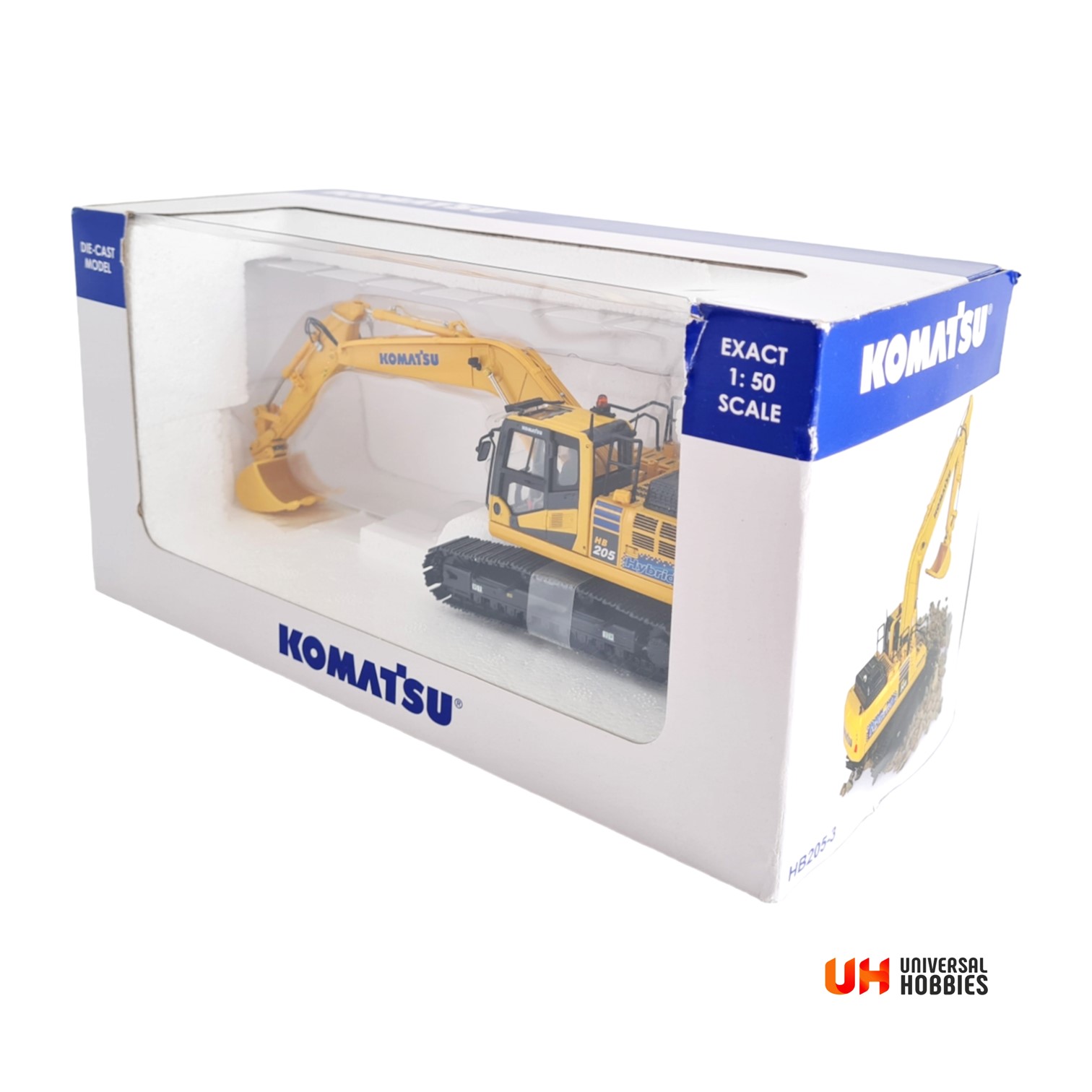 1:50 Excavadora KOMATSU® HB205-3 – CRA® La casa de la escala®