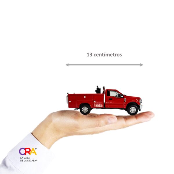 1:50 Camioneta Escolta Ford ® F-350 roja - Imagen 11